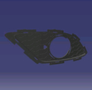 РАМКА ПРОТИВОТУМАННОЙ ФАРЫ ЛЕВАЯ CH TIGGO 7 (неоригинал) T15-2803571