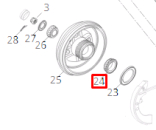 Подшипник ступицы задний внутренний (БОЛ) Аналог