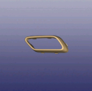 Рамка выпускной трубы заднего бампера правая t18 602002653AA