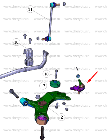 Шаровая опора S301050-1610 Шаровая опора S301050-1610