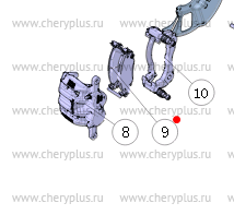 Колодки тормозные передние CHANGAN UNI-K (качество) Аналог