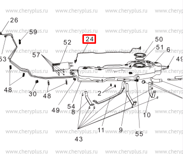 Горловина топливного бака S301129-2103