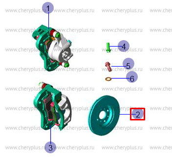 Диск тормозной передний 3503300U7300