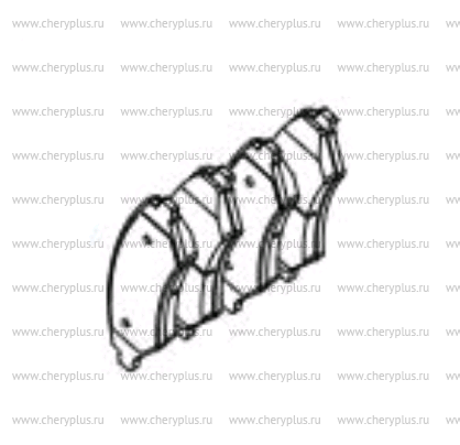 Колодки тормозные передние F20-3501080 Колодки тормозные передние F20-3501080