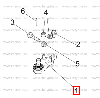 ШАРНИР ПЕРЕДНЕЙ ПОДВЕСКИ CG CS55, UNI-T S201049-0700 ШАРНИР ПЕРЕДНЕЙ ПОДВЕСКИ CG CS55, UNI-T S201049-0700