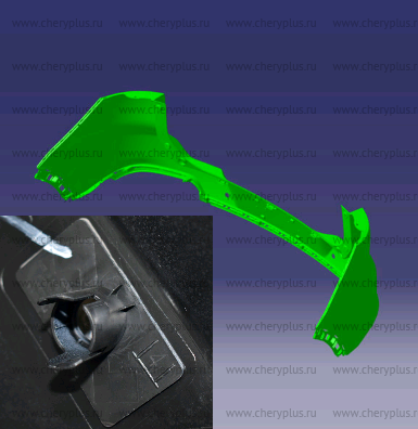 Верхняя часть заднего бампера t1e 602000931AA-2