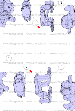 Колодки тормозные передние CS55 plus Китай