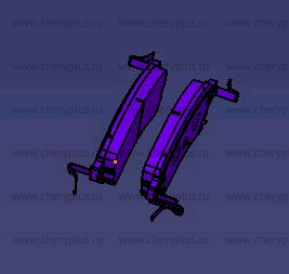 Колодки тормозные передние F16-3501080YT