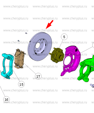 ДИСК ТОРМОЗНОЙ ПЕРЕДНИЙ (=S301066-0200-AB)(2WD)