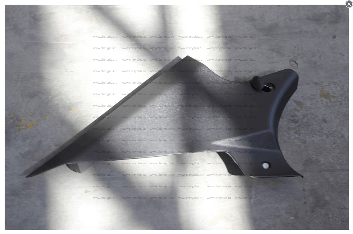 НАКЛАДКА ВЕРХНЯЯ ЛЕВАЯ ЗАДНЕЙ СТОЙКИ (ЧЕРНАЯ, AIR BAG) 106800107100669