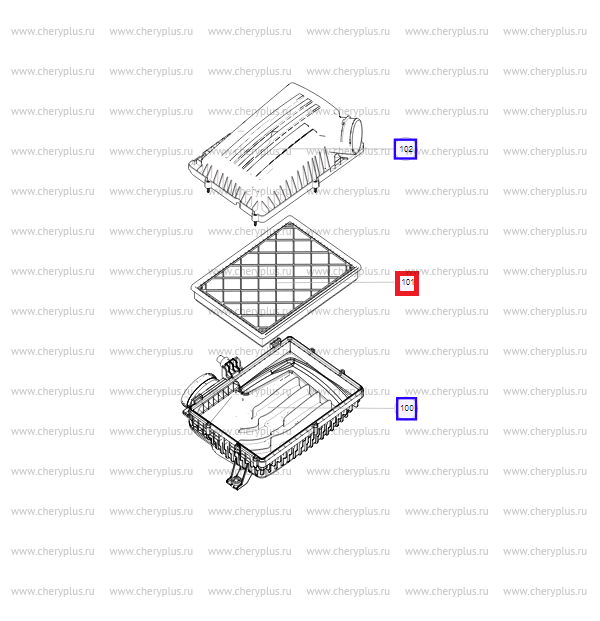 Фильтр воздушный TANK 500 299 лс. Англия