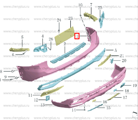 БАМПЕР ЗАДНИЙ ВЕРХНЯЯ ЧАСТЬ 6044152800