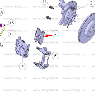 Колодки тормозные передние левые CS95 new (2шт)