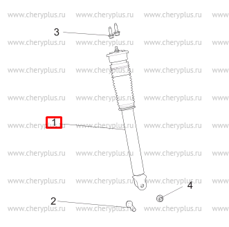 АМОРТИЗАТОР ЗАДНИЙ CG CS55 S201050-1700 АМОРТИЗАТОР ЗАДНИЙ CG CS55 S201050-1700