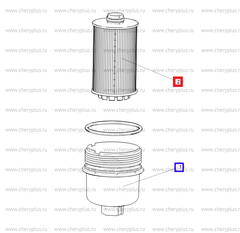 Фильтр масляный TANK 500 3л (Картридж) AV