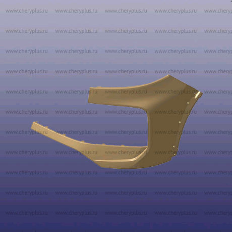 Верхняя часть переднего бампера левая t1ej 602003347AA