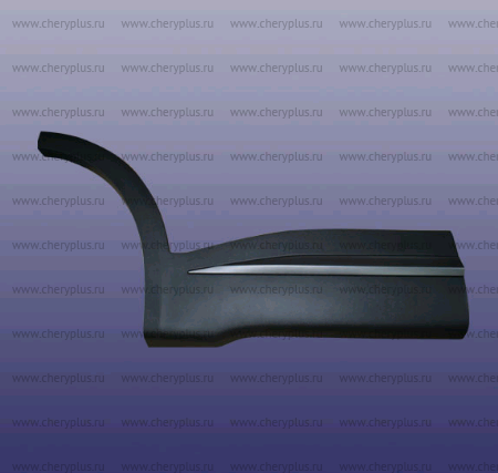 Накладка двери задней правой с молдингом хром в сборе пластик т1е 609000625AA